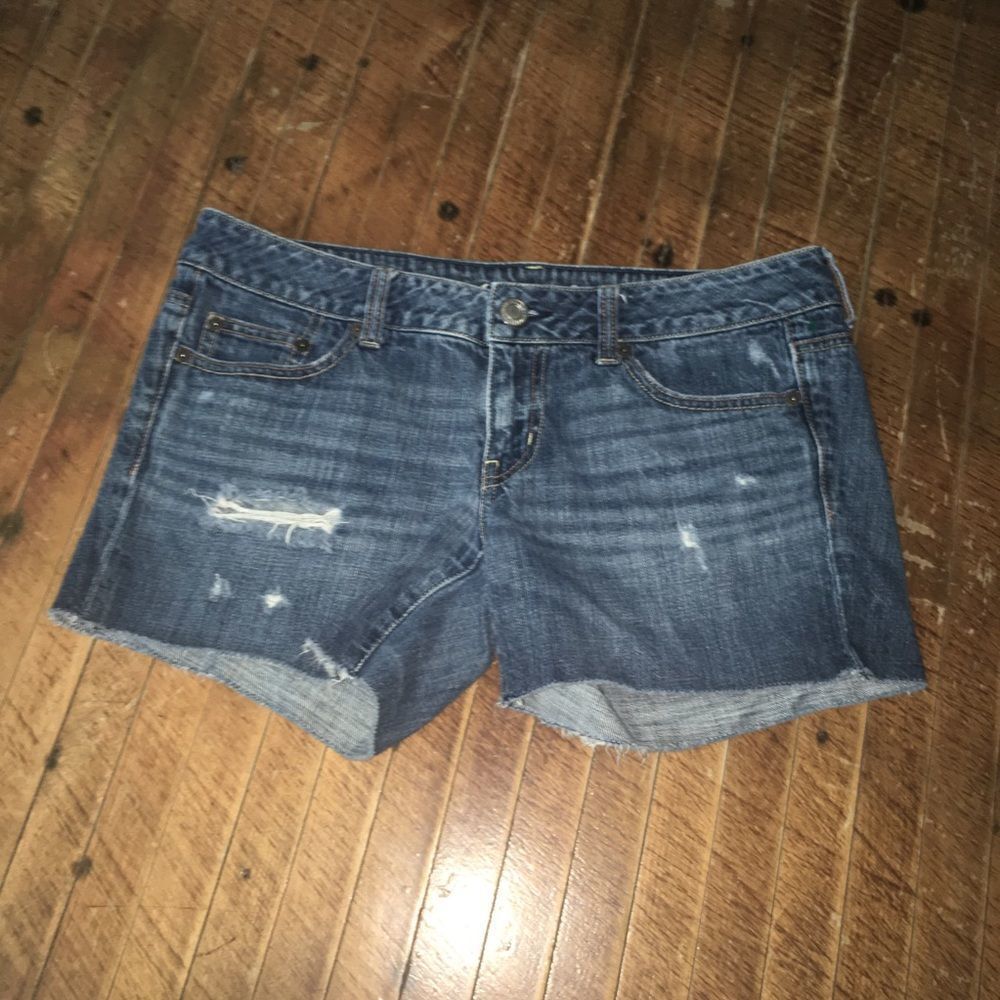 American Eagle distressed cutoff denim shorts